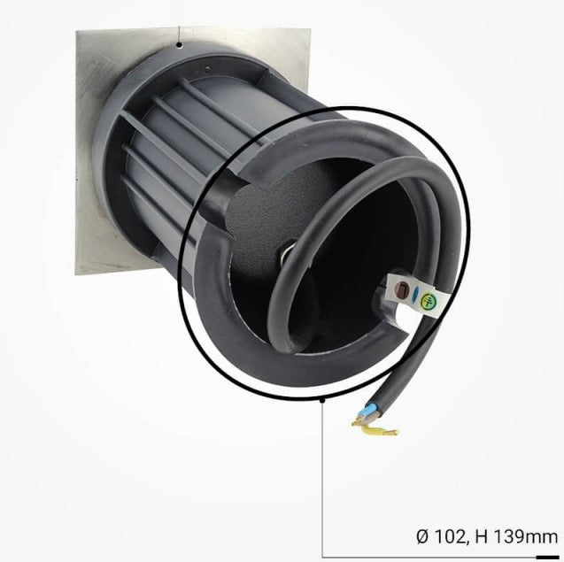 LED Outdoor Built-in Spotlight, Square, GU10 — image 4