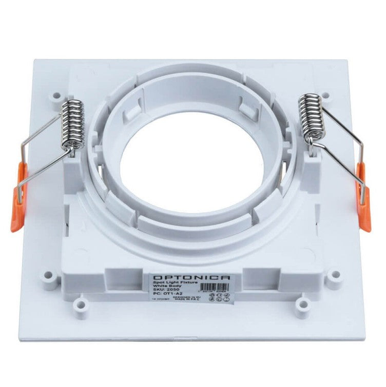 LED Spotlight Fixture, Square, White, Square — image 3