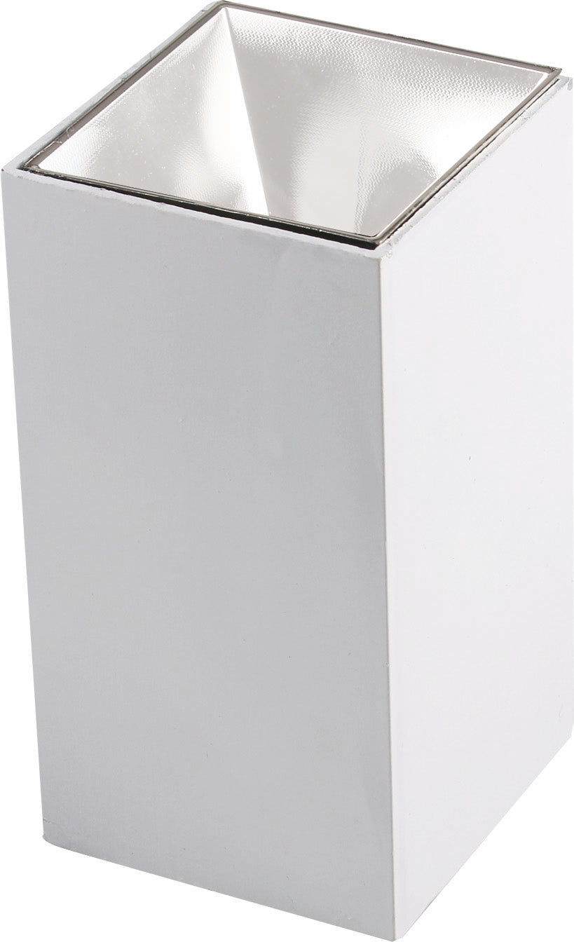 LED Spotlight Fixture, Square, White Reflector — image 1