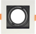 LED Spotlight Fixture, Square, White/Black, Square — image 1
