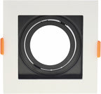 LED Spotlight Fixture, Square, White/Black, Square — image 1