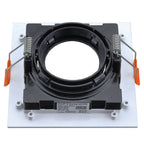 LED Spotlight Fixture, Square, White/Black, Square — image 4