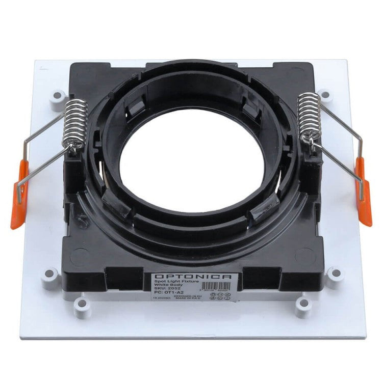LED Spotlight Fixture, Square, White/Black, Square — image 4