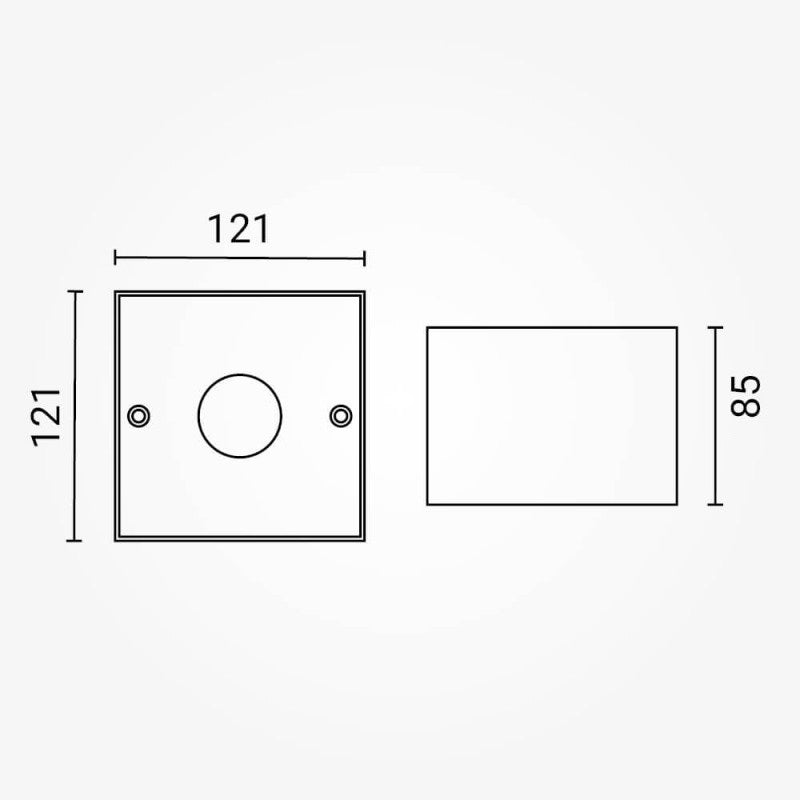LED Spotlight Fixture, Square, Black — image 5