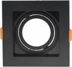 LED Spotlight Fixture, Square, Black, Square — image 1