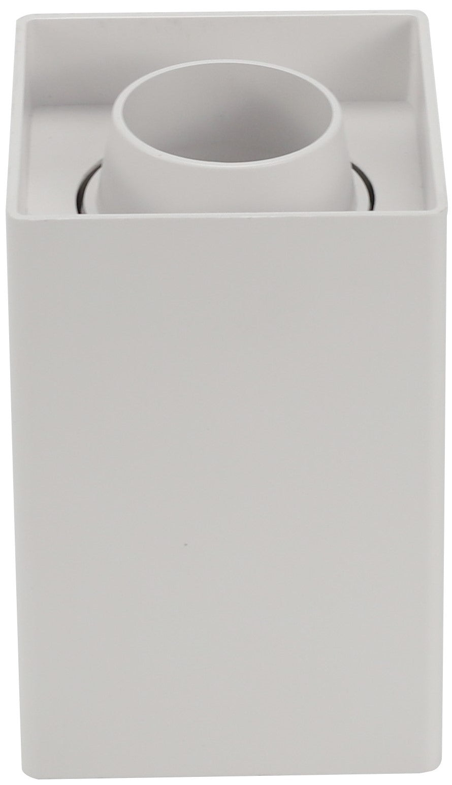 LED Spotlight Fixture, Square, Plastic, White — image 1
