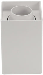 LED Spotlight Fixture, Square, Plastic, White — image 1