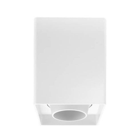 LED Spotlight Fixture, Square, Plastic, White — image 2