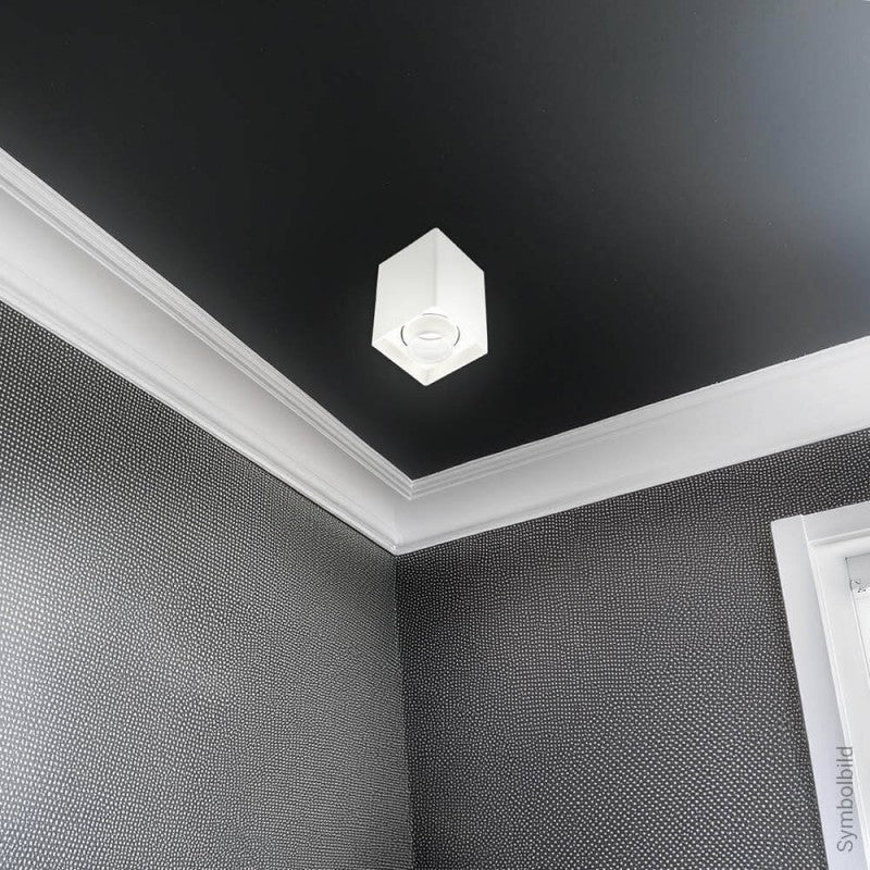 LED Spotlight Fixture, Square, Plastic, White — image 4