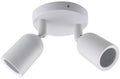 LED Spotlight Fixture, Plastic, 2*GU10, White — image 1
