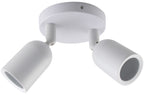 LED Spotlight Fixture, Plastic, 2*GU10, White — image 1