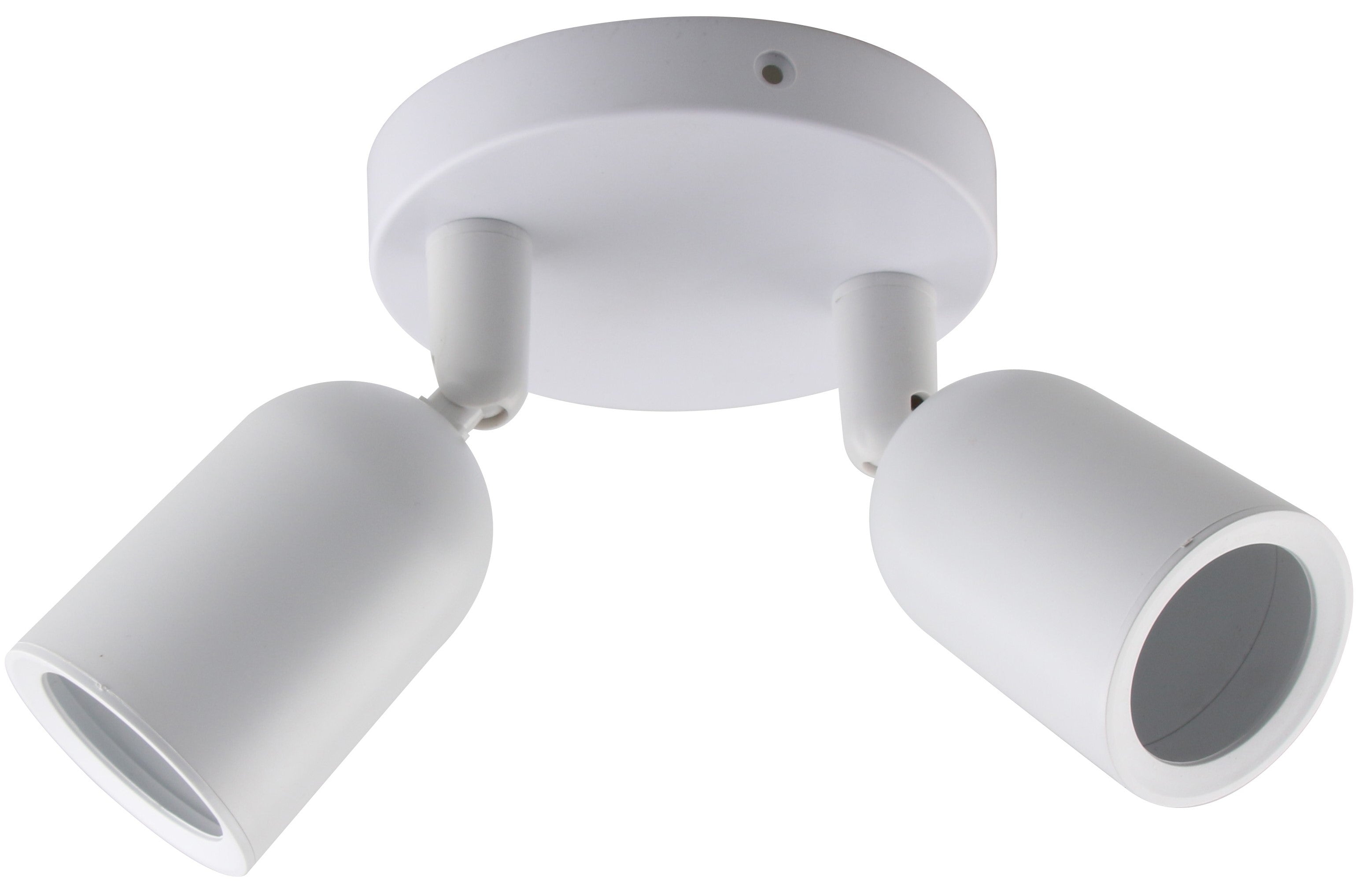 LED Spotlight Fixture, Plastic, 2*GU10, White — image 1