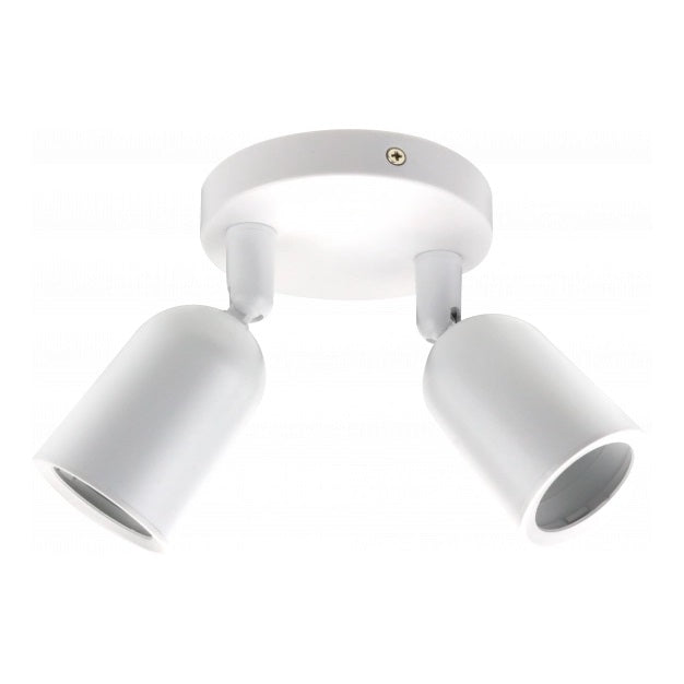 LED Spotlight Fixture, Plastic, 2*GU10, White — image 2