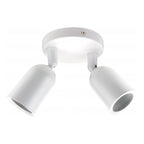 LED Spotlight Fixture, Plastic, 2*GU10, White — image 2