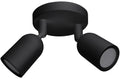 LED Spotlight Fixture, Plastic, 2*GU10, Black — image 1