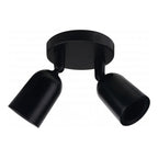 LED Spotlight Fixture, Plastic, 2*GU10, Black — image 2