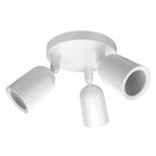 LED Spotlight Fixture, Plastic, 3*GU10, White — image 2