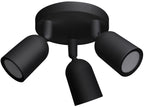 LED Spotlight Fixture, Plastic, 3*GU10, Black — image 1