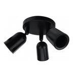 LED Spotlight Fixture, Plastic, 3*GU10, Black — image 2