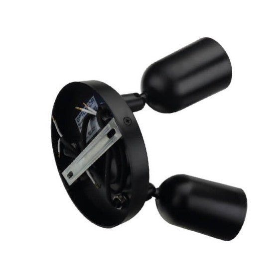 LED Spotlight Fixture, Plastic, 3*GU10, Black — image 3