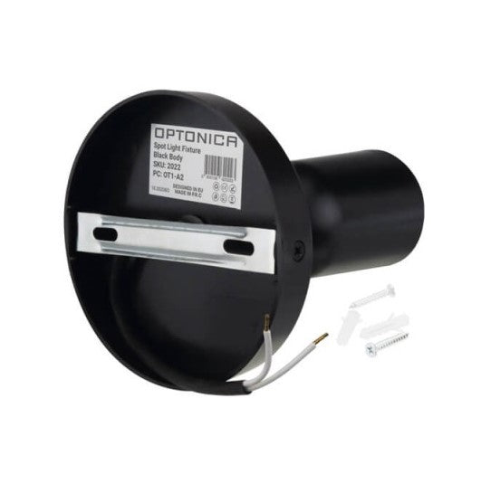 LED Spotlight Fixture, Plastic, Black — image 3