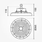 LED Ufo High Bay Light, 90°, 150Lm/W, 100W, Neutral Light — image 5