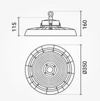 LED Ufo High Bay Light, 90°, 150Lm/W, 200W, Neutral Light — image 5