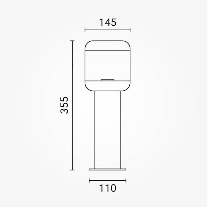 LED Lawn Lamp, E27, IP54, 35cm — image 3