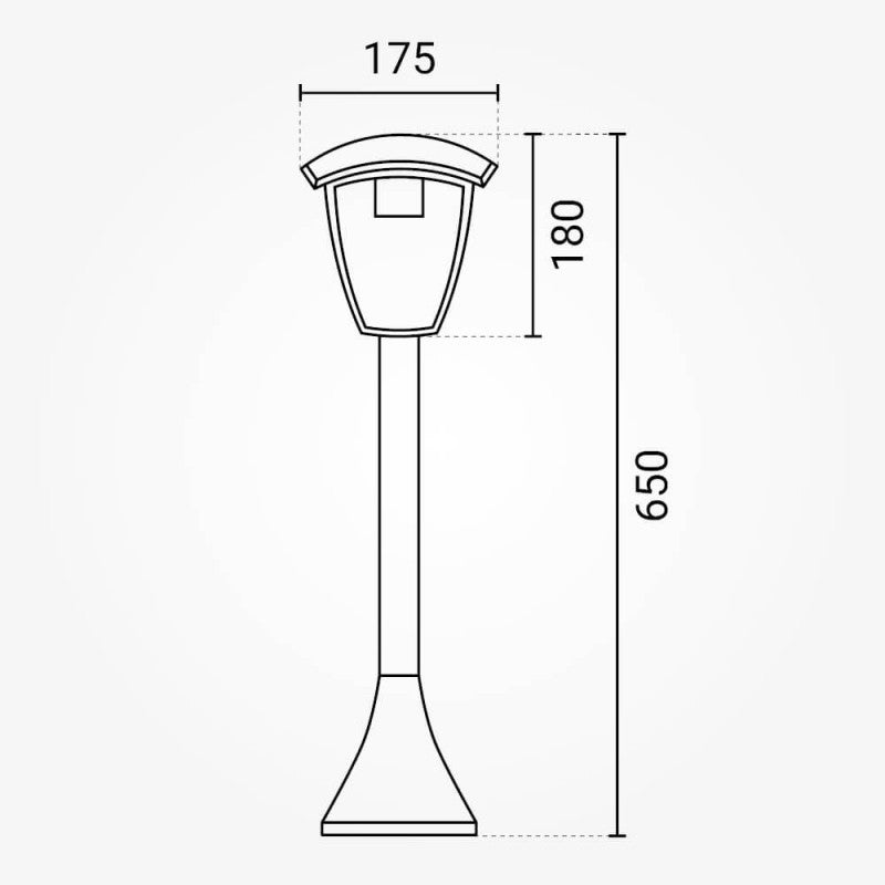 LED Lawn Lamp, 60cm, Matt White — image 3