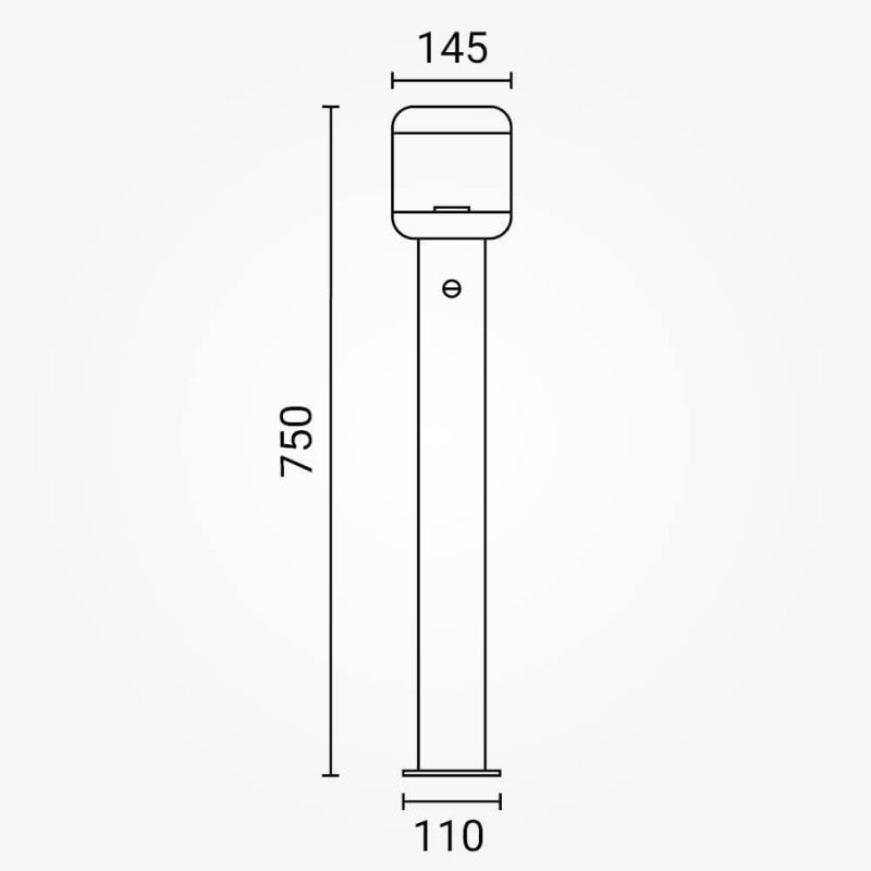 LED Lawn Lamp, E27, IP54, PIR Sensor, 75cm — image 4