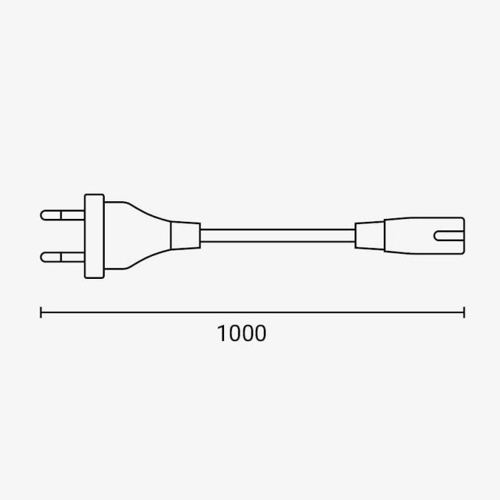 Cable for Power Supply, 0.75mm, 2 pins, 1m — image 2