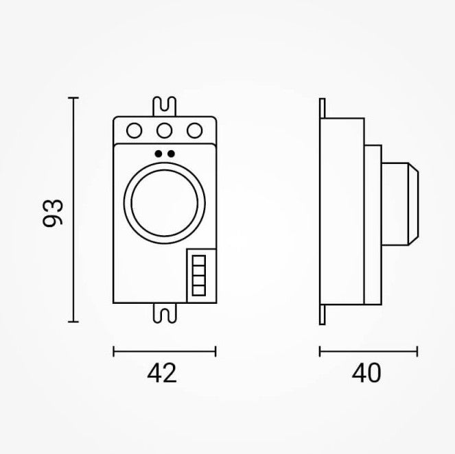 Microwave Sensor, 10m, 180°/300°, White — image 3
