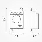 Microwave Sensor, 10m, 180°/360°, White — image 3