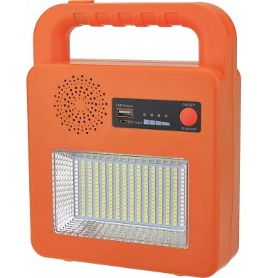 Solar Portable Bluetooth Speaker + Lamp, Yellow, 3.5W, CCT 3000K-6000K — image 2