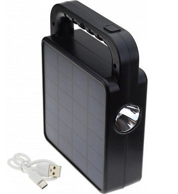 Solar Portable Bluetooth Speaker + Lamp, Black, 3.5W, CCT 3000K-6000K — image 3