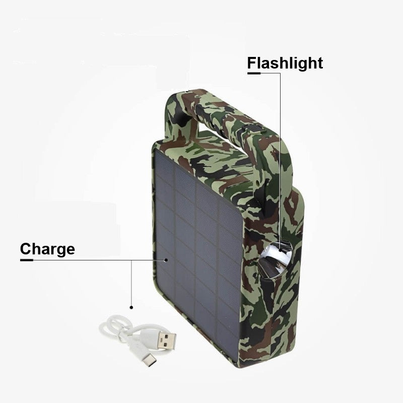 Solar Portable Bluetooth Speaker + Lamp, Camouflage, 3.5W ,CCT 3000K-6000K — image 5