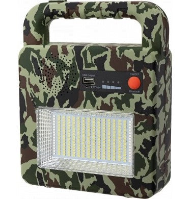 Solar Portable Bluetooth Speaker + Lamp, Camouflage, 3.5W ,CCT 3000K-6000K — image 3