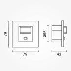 PIR Motion Sensor, 20m, 160°, Recessed, White — image 4