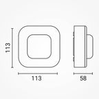 PIR Motion Sensor, 20m, 360°, White — image 3