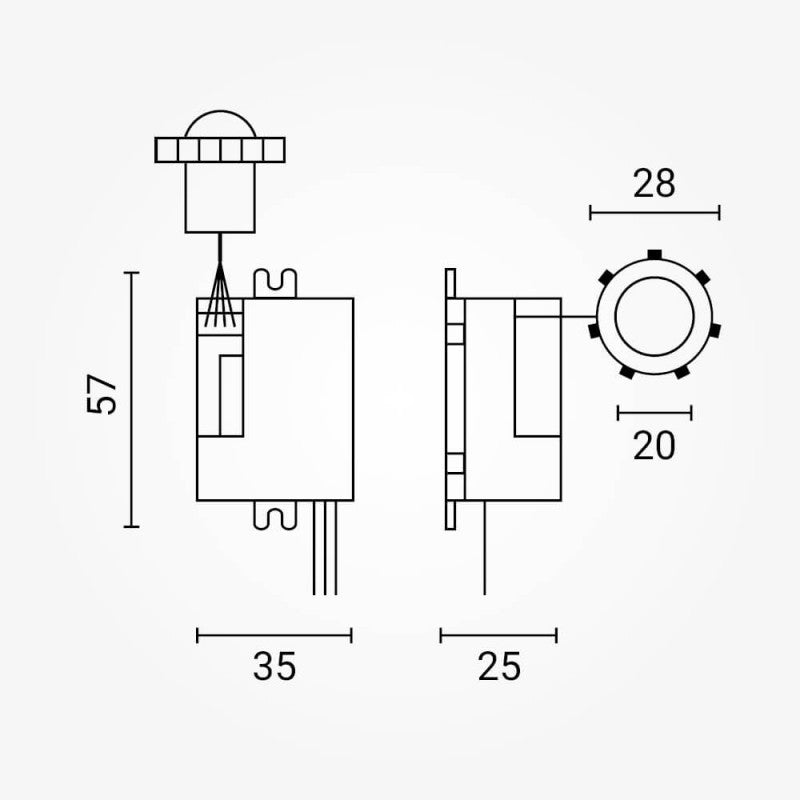 PIR Motion Sensor, 6m, 120°, White — image 3