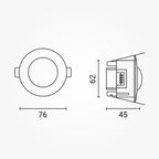 PIR Motion Sensor, 6m, 360°, Recessed, White — image 5