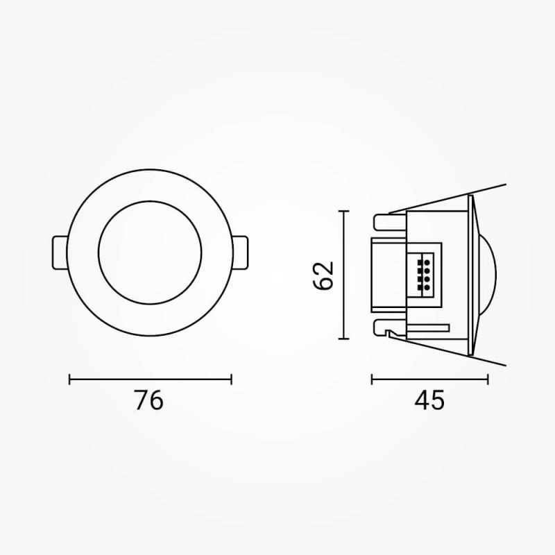 PIR Motion Sensor, 6m, 360°, Recessed, White — image 5