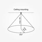 PIR Motion Sensor, 6m, 360°, Recessed, Gray — image 5