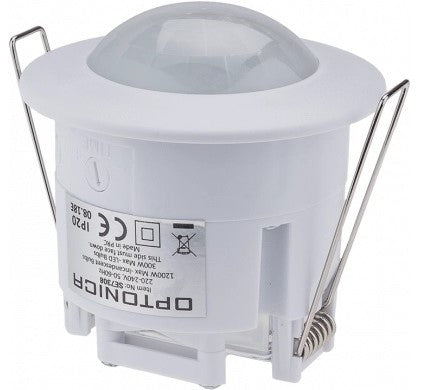 PIR Motion Sensor, 6m, 360°, Recessed, White — image 2