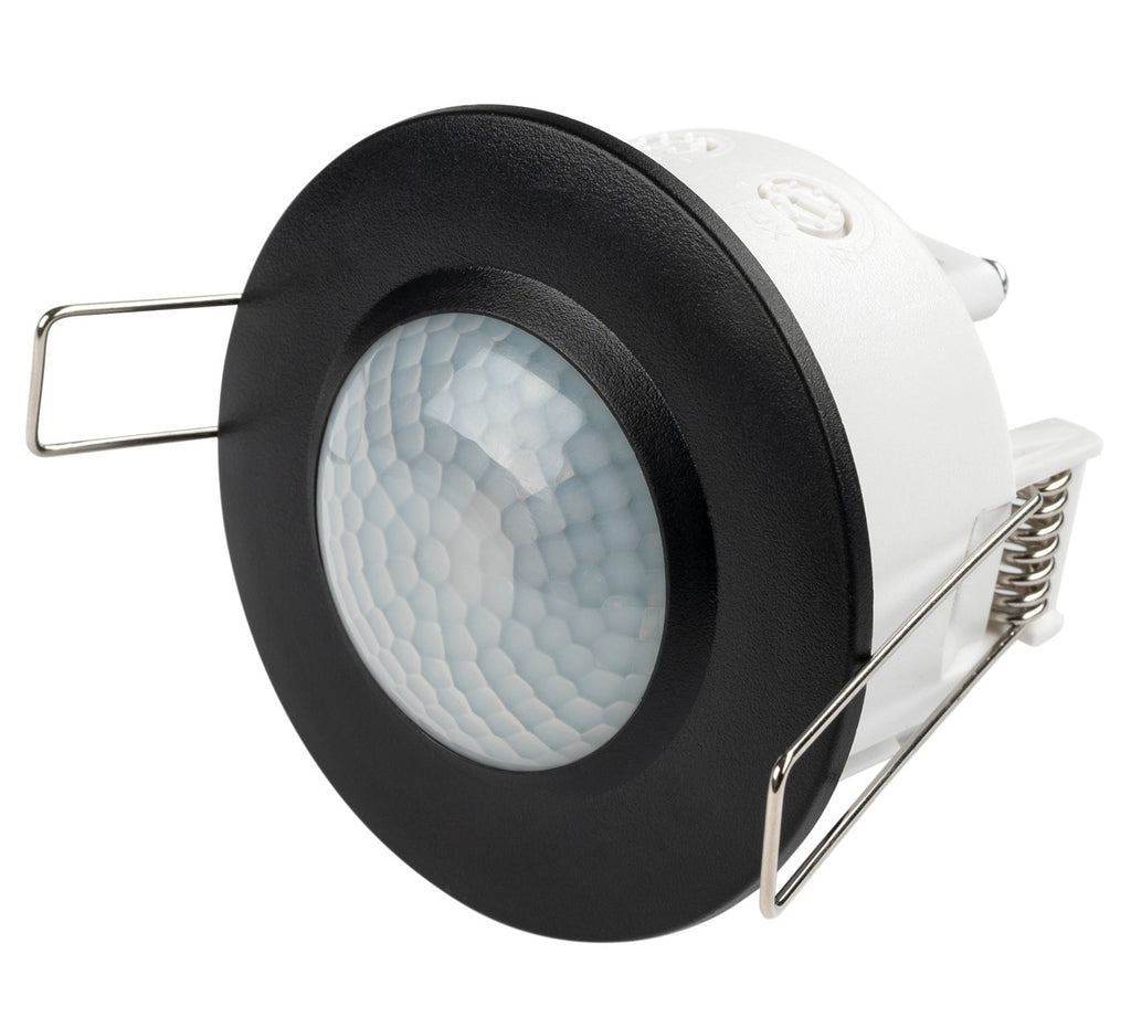 PIR Motion Sensor, 6m, 360°, Recessed, Black — image 1