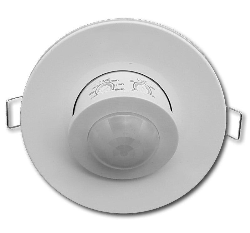 PIR Motion Sensor, 8m, 360°, Recessed, White — image 1