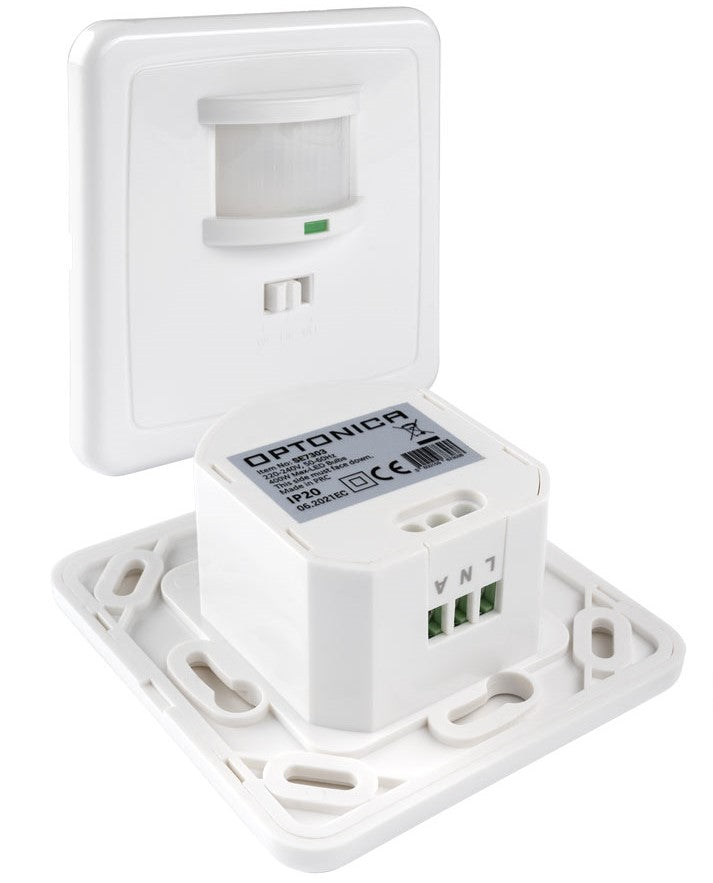 PIR Motion Sensor, 9m, 160°, Recessed, White — image 2