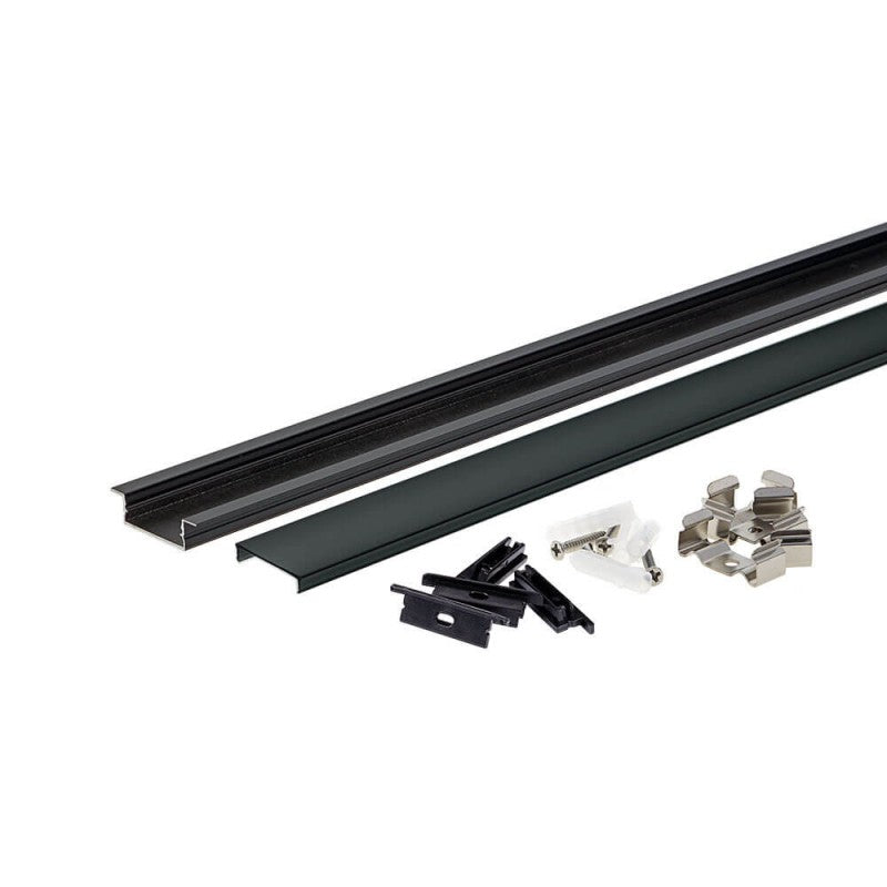 Profile For LED Strip, Black, Black Cover, 41x10mm — image 2