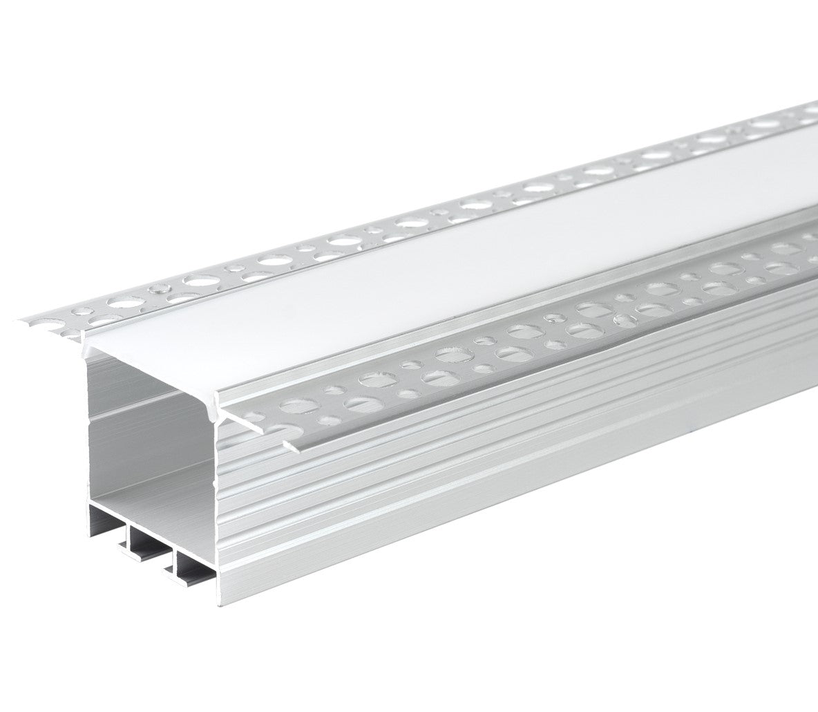 Profile For LED Strip, Silver, White Cover, 71.5x35mm — image 1