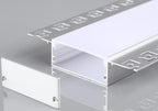 Profile For LED Strip, Silver, White Cover, 50x20mm — image 1